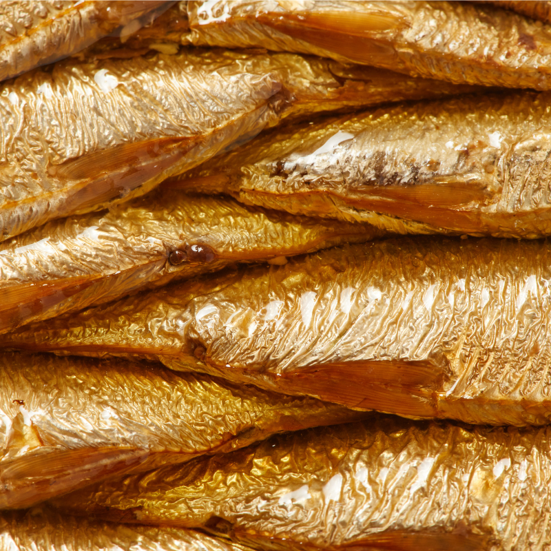 Smoked sardines in oil