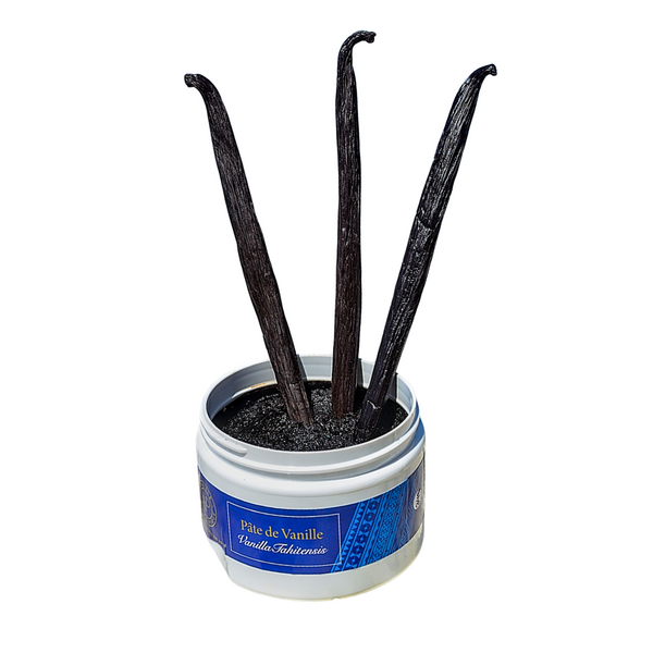 Tahitian Vanilla Paste: 50% crushed whole vanilla